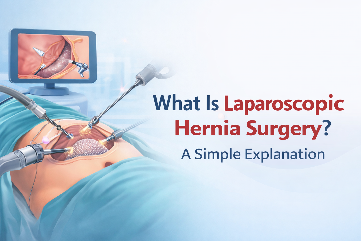 Laparoscopic hernia surgery using minimally invasive keyhole technique explained simply